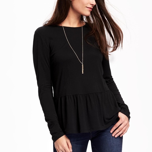 Old Navy Tops - Black Peplum Top